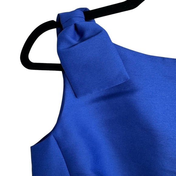 Kate Spade Double Bow Structured Cobalt Blue Dress NWOT - Picture 7 of 12